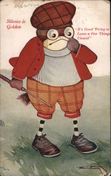 Silence is Golden Postcard