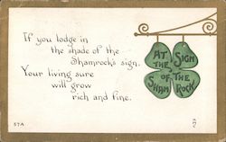 At the Sign of the Shamrock St. Patrick's Day Postcard Postcard Postcard