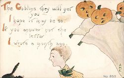 The Goblins They Will Get You. Postcard