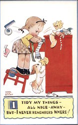 Tidy My Things Postcard