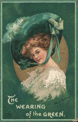 The Wearing of the Green St. Patrick's Day Postcard Postcard Postcard