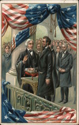Inauguration of Abraham Lincoln Postcard
