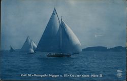 Sailboats in the Water  Kreuzer Yacht Move III Postcard
