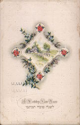 A Happy New Year Jewish Postcard Postcard Postcard