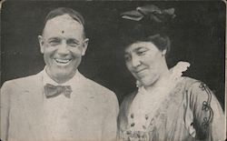 Snapshot of a Man and Woman Postcard