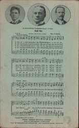 A Favorite Tabernacle Hymn - Three Men and a Song Postcard
