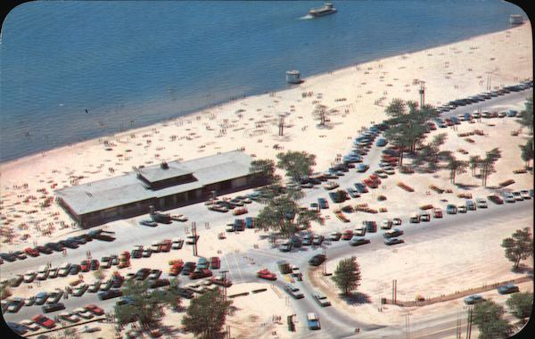 Aerial View of Grand Haven State Park Michigan