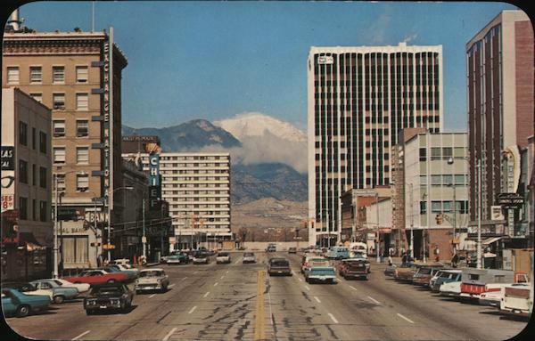Pikes Peak Avenue and Stone Center Colorado Springs