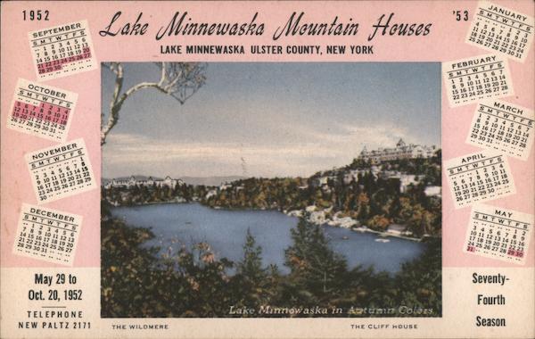 Lake Minnewaska Mountain Houses New York