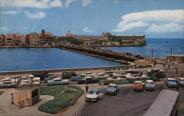 Willemstad's Famous Queen Emma Pontoon Bridge Curacao Netherland Antilles