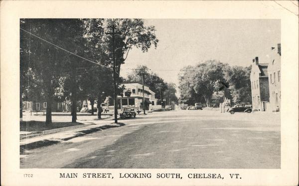 Main Street, Looking South Chelsea Vermont