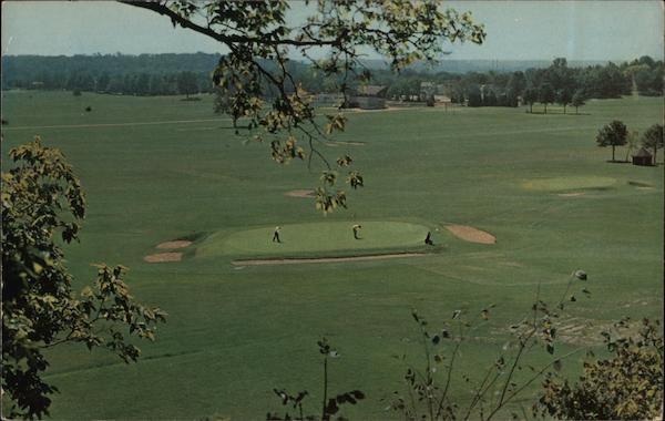 View of Golf Course Looking Towards Club House at Hill & Dale Country Club Dayton Ohio