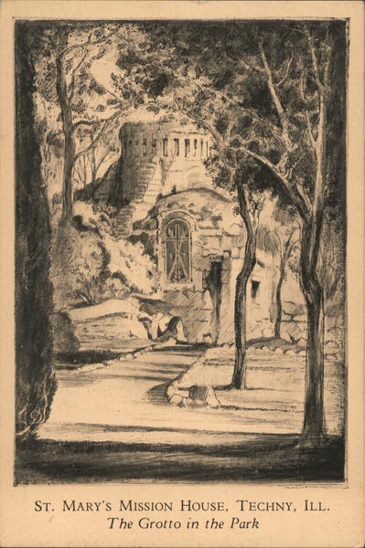 St Mary's Mission House - The Grotto in the Park Techny Illinois