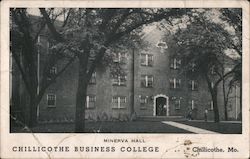 Minerva Hall - Chillacothe Business College Postcard