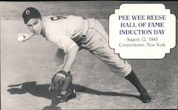 1984 Pee Wee Reese Hall of Fame Induction Day Postcard