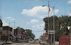 Street Scene Phillips, WI Postcard Postcard Postcard