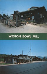 Weston Bowl Mill Vermont Postcard Postcard Postcard