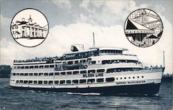 The Potomac River Cruise Aboard the M.V. George Washington Postcard