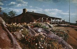 Flower Gardens and Summit Chalet, Mt. Cranmore Postcard