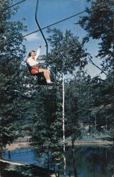 Aerial Chairlift Postcard