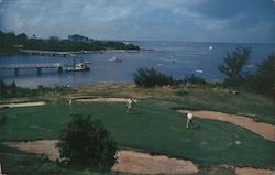 Scenic Golf Course at Woods Hole Cape Cod, MA Postcard Postcard Postcard