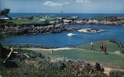 Famous 16th Hole at Cypress Point Golf Course Postcard