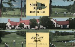 Southern Pines Country Club. Postcard