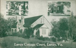 Luray Cottage Court, Luray, Va. Virginia Postcard Postcard Postcard