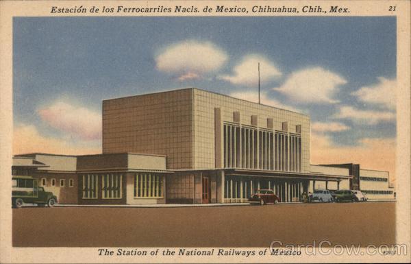 The Station of the National Railways of Mexico Chihuahua