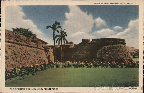 Old Spanish Wall Manila Philippines Photo Finishing Corp.