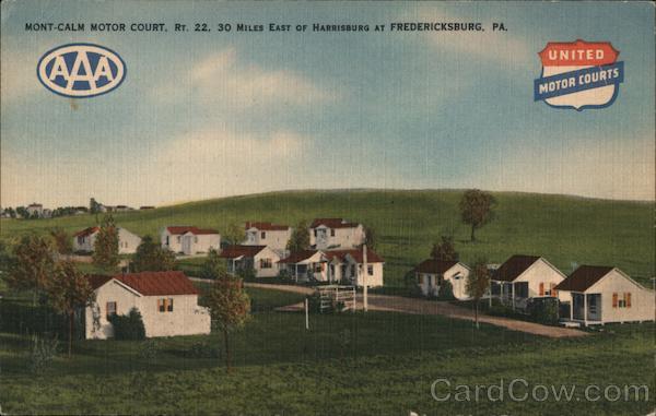 Mont-Calm Motor Court Fredericksburg Pennsylvania