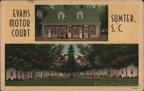 Evans Motor Court and Trailer Park - Olney Grill Sumter South Carolina