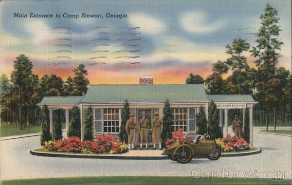 Main Entrance to Camp Stewart, Georgia