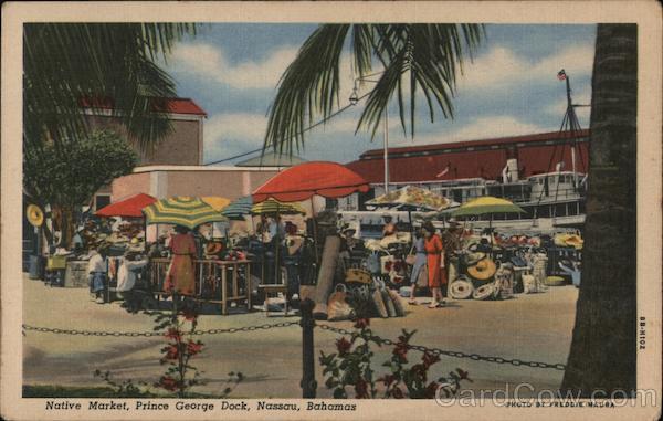 Native Market, Prince George Dock Nassau Bahamas Caribbean Islands