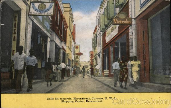 Shopping Center Herenstraat Curacao Caribbean Islands