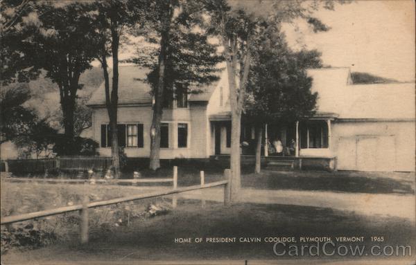 Home of President Calvin Coolidge 1965 Plymouth Vermont