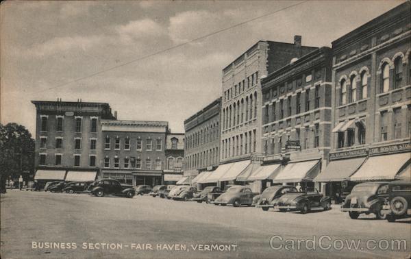 Business Section Downtown Fair Haven Vermont