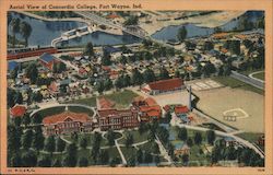 Aerial View of Concordia College Fort Wayne, IN Postcard Postcard Postcard