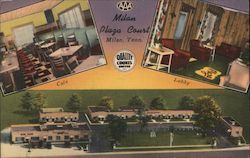 Milan Plaza Court Postcard