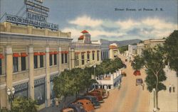 Street Scene at Ponce Poncer, Puerto Rico Postcard Postcard Postcard
