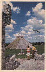 The Splendid Mayan Pyramids of Chichen Itza Mexico Postcard Postcard Postcard
