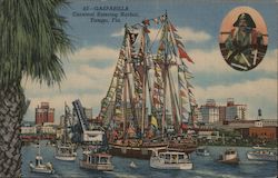 Gasparilla Carnival Entering Harbor Postcard