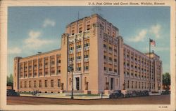 U.S. Post Office and Court House Wichita, KS Postcard Postcard Postcard