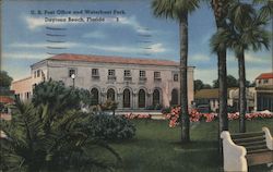 U.S. Post Office and Waterfront Park Postcard