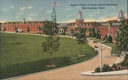 General View of Coast Guard Academy, New London, Conn. Postcard