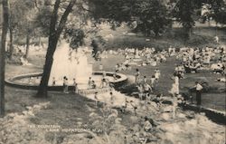 The Fountain Lake Hopatcong, NJ Postcard Postcard Postcard