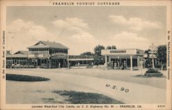 Franklin Tourist Cottages Louisiana Postcard Postcard Postcard