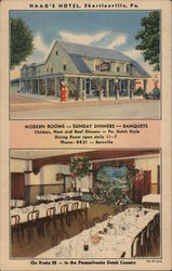 Haag's Hotel Shartlesville, PA Postcard Postcard Postcard