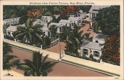 Birdseye view Cactus Terrace, Key West, Florida. Postcard Postcard Postcard