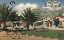Rose Bowl Motor Court Postcard
